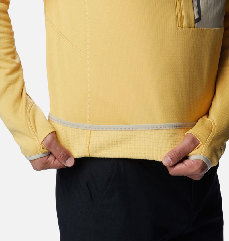 Yellow Men's Columbia Triple Canyon Half Zip Pullover | EMLWA-6593