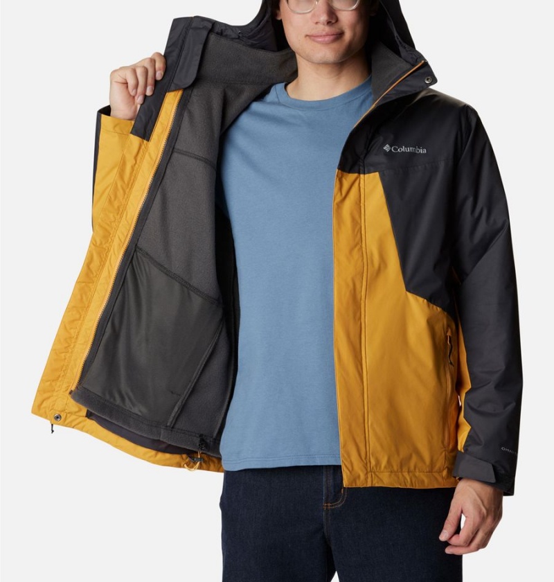 Yellow Men's Columbia Tunnel Falls Interchange 3 In 1 Jackets | NFDYE-3157