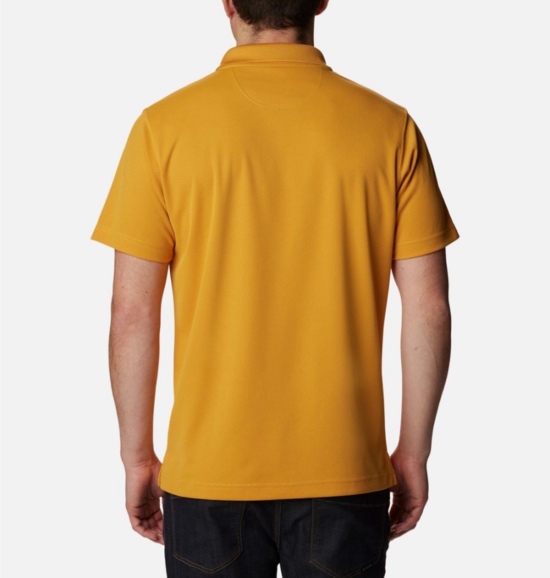 Yellow Men's Columbia Utilizer Polo Shirt | GMXUY-5812