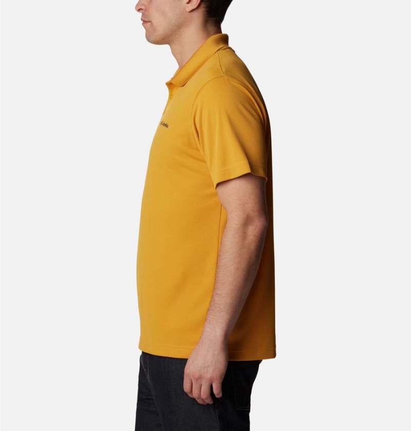 Yellow Men's Columbia Utilizer Polo Shirt | GMXUY-5812