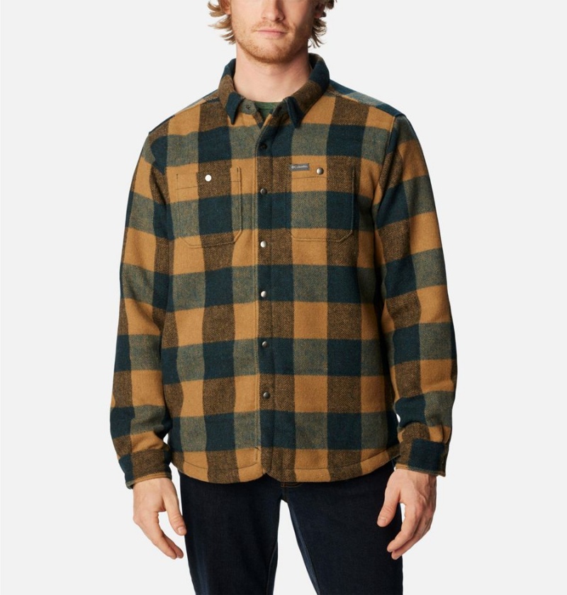 Yellow Men's Columbia Windward II Jacket Shirt | NLURD-6504