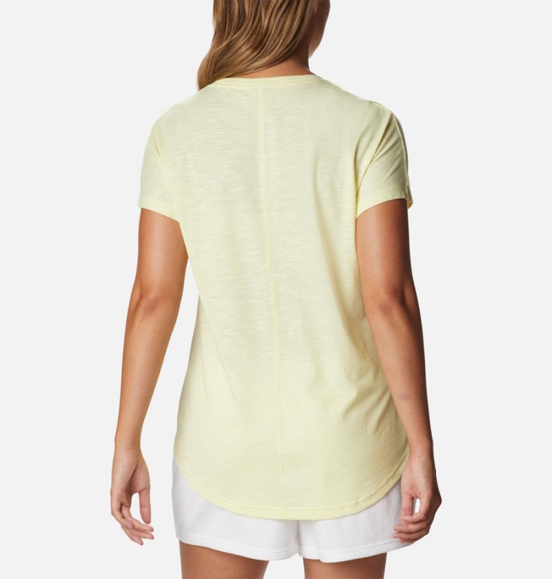 Yellow Women's Columbia Cades Cape T-Shirt | UHBWX-4891