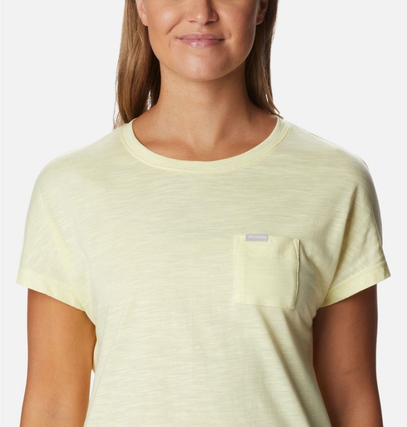 Yellow Women's Columbia Cades Cape T-Shirt | UHBWX-4891