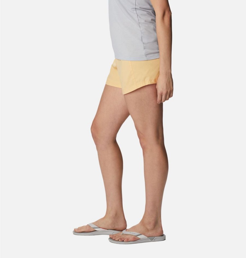 Yellow Women's Columbia PFG Tamiami Pull-On Shorts | VNIPL-7920